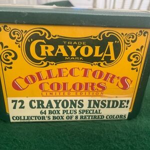Vintage Crayola Collectors Colors Limited Edition 1991 Tin with Crayons Sealed
